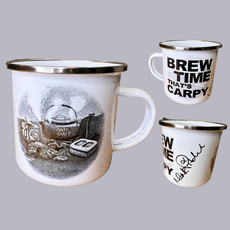 NEW Carpy Brew Time Enamel Mug **LTD Edition**